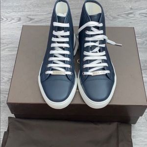 NWT Gucci high top calf leather sneaker